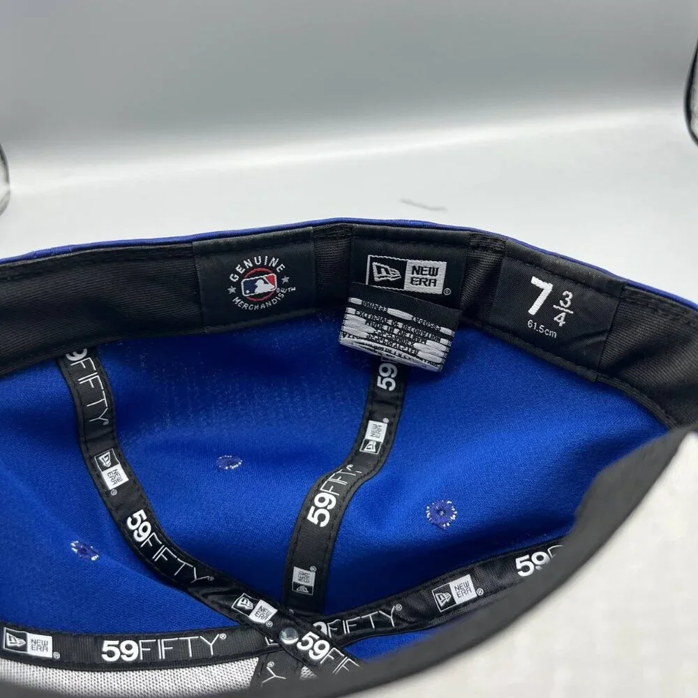 Los Angeles LA Dodgers 7 3/4 Blue Gray 59Fifty New Era MLB Fitted Cap New‎